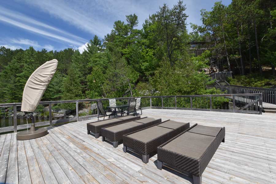 Sundeck view of cottage