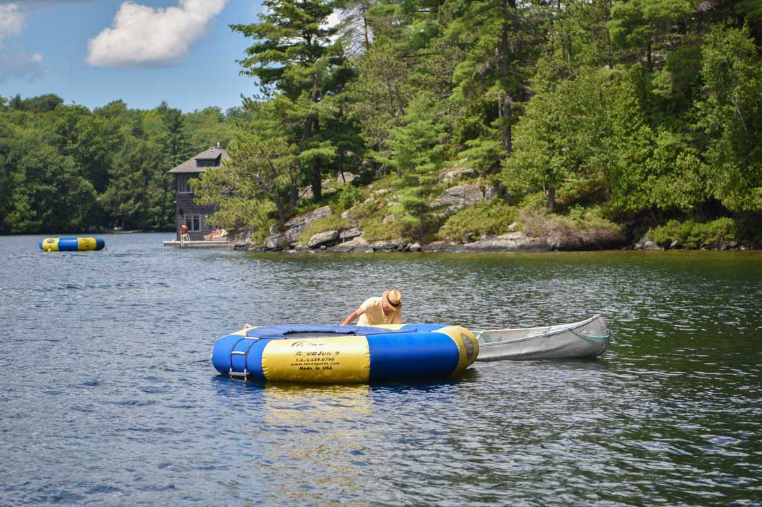 Water toys - a water trampoline